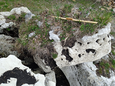 Kamenclub.ru: Выветренный известняк со мхом фр. 100-500 мм.  купить в Сургуте известняк серый белый зеленый валун известняковый крупный 10000 руб/т   фото КАМЕНЬ КЛУБ