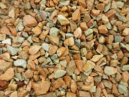 Kamenclub.ru: Щебень крошка желтый (ЗЛАТОЛИТ) фр. 3-5 мм.  купить в Сургуте златолит золотистый, бежевый, желтый мрамор 12 000 руб/т   фото КАМЕНЬ КЛУБ