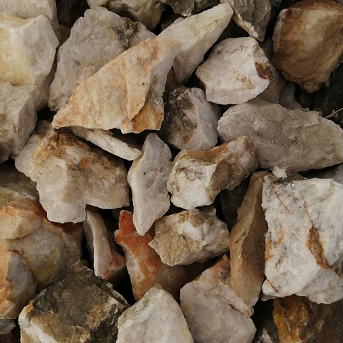 фото Кварц ( фр. 70-100 мм)  купить в Сургуте в интернет-портале КАМЕНЬ КЛУБ