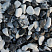 Kamenclub.ru: Мраморная крошка (щебень галтованный микс:зеленый-черный) фр.10-20 мм.  купить в Сургуте мрамор зеленый, черный декоративные ландшафтные окатанные округлые камни щебня 14500 руб/т   фото КАМЕНЬ КЛУБ