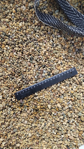 Kamenclub.ru: Галька окат (серо-желтая) фр.5-10 мм. купить  в Сургуте галька речная рыжий, желтый, рыжий, серо-желтый речная окатанная галька декоративная 5000 руб/т   фото КАМЕНЬ КЛУБ