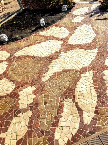 Kamenclub.ru: Песчаник брусчатка (Готика) art PSK-L-01  купить в Сургуте    2600 руб/кв.м    фото КАМЕНЬ КЛУБ