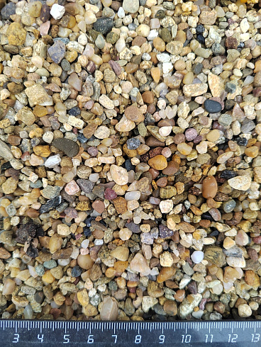 Галька речная окат (рыжая) фр.3-5 мм купить в Сургуте 