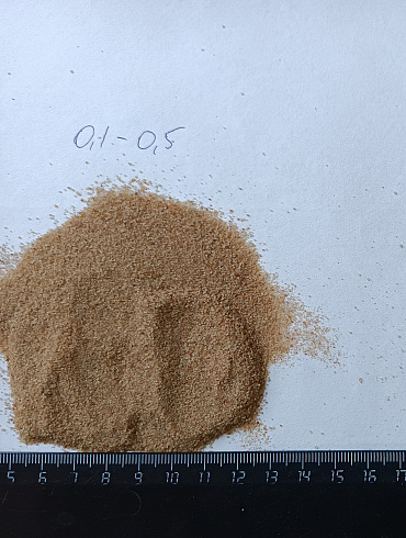 Кварцевый песок для площадок фр. 0,1-0,5 мм.  купить в Сургуте фото Камень Клуб