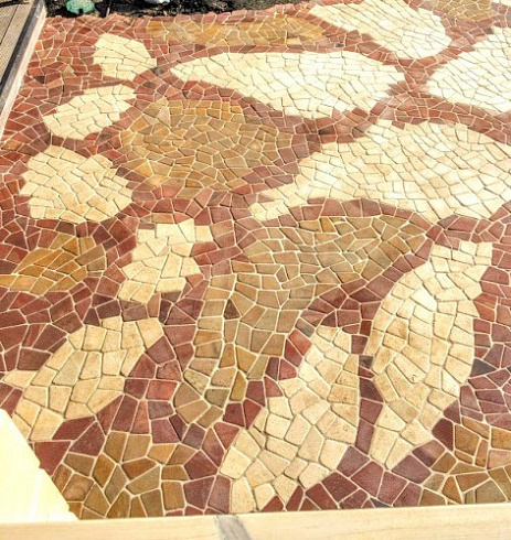 Kamenclub.ru: Песчаник брусчатка (Готика) art PSK-L-01  купить в Сургуте    2600 руб/кв.м    фото КАМЕНЬ КЛУБ