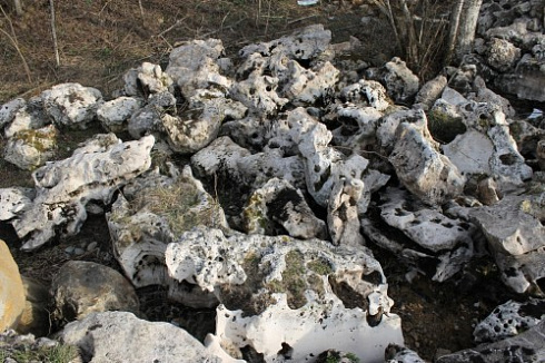 Kamenclub.ru: Выветренный известняк (степной) фр. 500-1500 мм.  купить в Сургуте    10000 руб/т   фото КАМЕНЬ КЛУБ