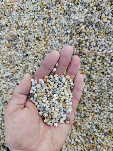 фото Галька крымская жемчужная фр. 3-5 мм. купить в Сургуте  в интернет-портале КАМЕНЬ КЛУБ